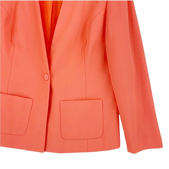 Karen Scott Single Breasted Collarless Blazer - Picture 4 of 13